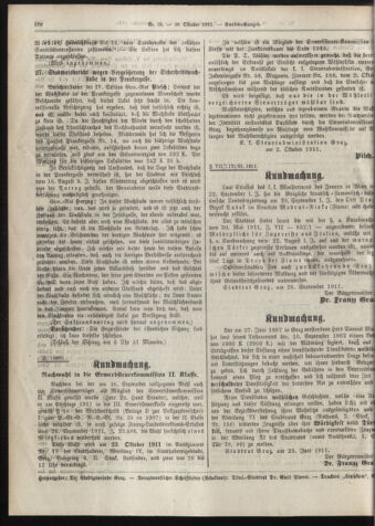 Amtsblatt der landesfürstlichen Hauptstadt Graz 19111010 Seite: 22