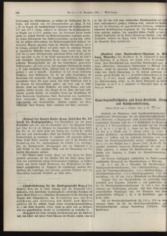 Amtsblatt der landesfürstlichen Hauptstadt Graz 19111110 Seite: 6