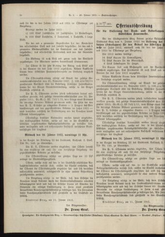 Amtsblatt der landesfürstlichen Hauptstadt Graz 19120120 Seite: 22