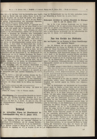 Amtsblatt der landesfürstlichen Hauptstadt Graz 19120210 Seite: 19