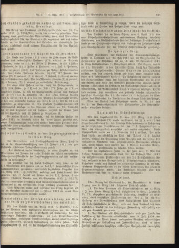 Amtsblatt der landesfürstlichen Hauptstadt Graz 19120310 Seite: 9