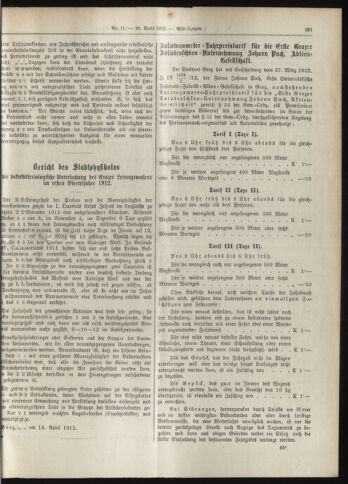 Amtsblatt der landesfürstlichen Hauptstadt Graz 19120420 Seite: 11