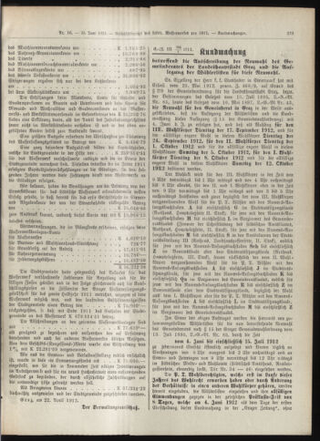 Amtsblatt der landesfürstlichen Hauptstadt Graz 19120610 Seite: 5