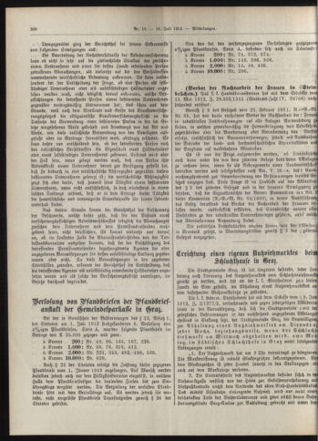 Amtsblatt der landesfürstlichen Hauptstadt Graz 19120710 Seite: 6