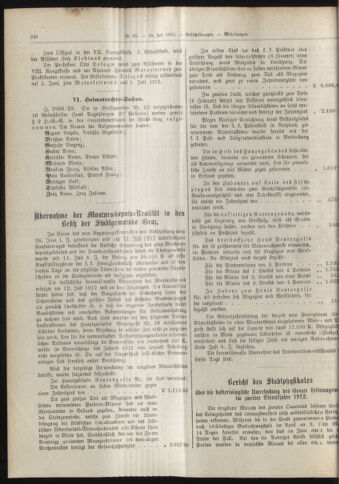 Amtsblatt der landesfürstlichen Hauptstadt Graz 19120720 Seite: 6