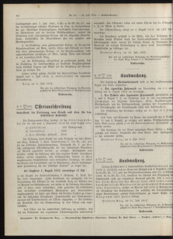 Amtsblatt der landesfürstlichen Hauptstadt Graz 19120720 Seite: 8