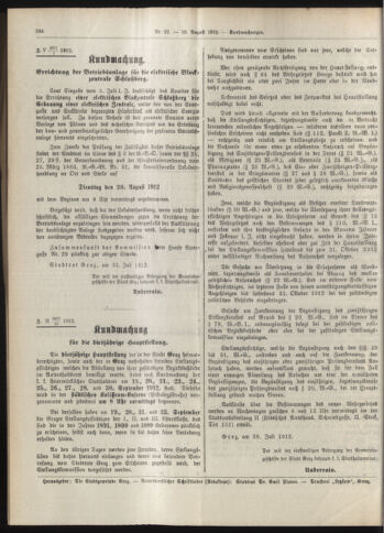 Amtsblatt der landesfürstlichen Hauptstadt Graz 19120810 Seite: 8