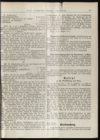 Amtsblatt der landesfürstlichen Hauptstadt Graz 19120831 Seite: 5