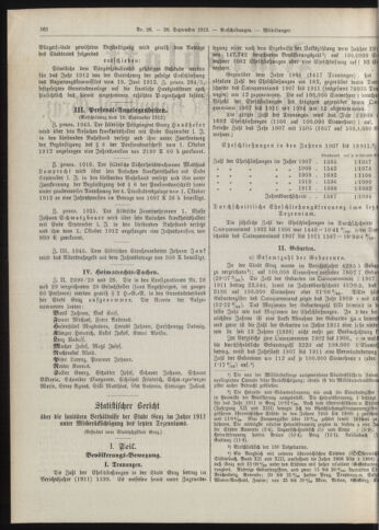 Amtsblatt der landesfürstlichen Hauptstadt Graz 19120920 Seite: 2