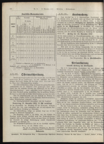 Amtsblatt der landesfürstlichen Hauptstadt Graz 19121110 Seite: 16