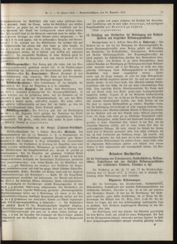 Amtsblatt der landesfürstlichen Hauptstadt Graz 19130110 Seite: 11