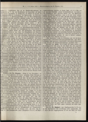 Amtsblatt der landesfürstlichen Hauptstadt Graz 19130110 Seite: 17