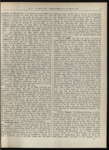 Amtsblatt der landesfürstlichen Hauptstadt Graz 19130110 Seite: 19