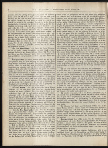 Amtsblatt der landesfürstlichen Hauptstadt Graz 19130110 Seite: 6