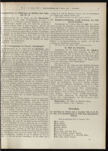 Amtsblatt der landesfürstlichen Hauptstadt Graz 19130120 Seite: 19