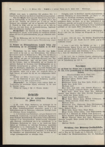 Amtsblatt der landesfürstlichen Hauptstadt Graz 19130210 Seite: 20