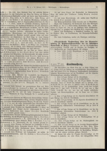 Amtsblatt der landesfürstlichen Hauptstadt Graz 19130210 Seite: 21