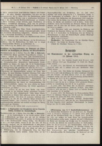 Amtsblatt der landesfürstlichen Hauptstadt Graz 19130220 Seite: 27