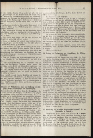 Amtsblatt der landesfürstlichen Hauptstadt Graz 19130410 Seite: 13