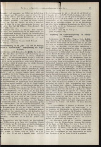 Amtsblatt der landesfürstlichen Hauptstadt Graz 19130410 Seite: 15