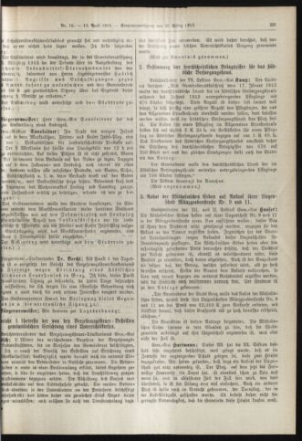 Amtsblatt der landesfürstlichen Hauptstadt Graz 19130410 Seite: 7