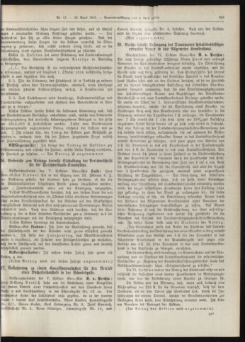 Amtsblatt der landesfürstlichen Hauptstadt Graz 19130420 Seite: 11