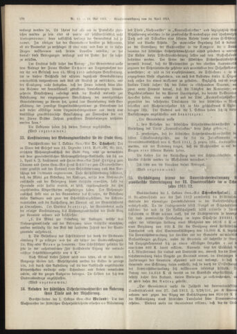 Amtsblatt der landesfürstlichen Hauptstadt Graz 19130510 Seite: 14