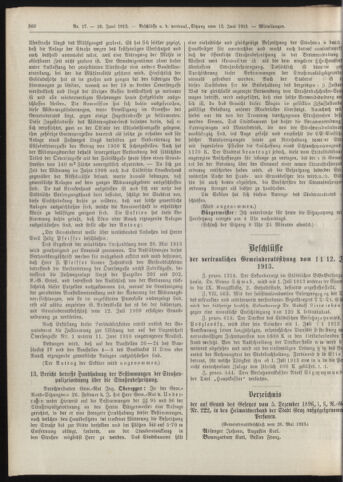 Amtsblatt der landesfürstlichen Hauptstadt Graz 19130620 Seite: 24