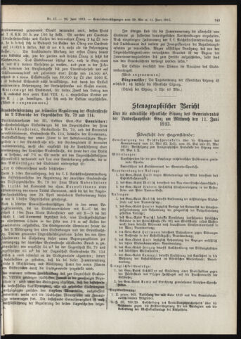 Amtsblatt der landesfürstlichen Hauptstadt Graz 19130620 Seite: 7