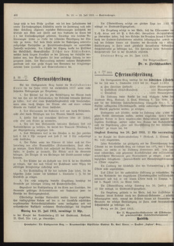 Amtsblatt der landesfürstlichen Hauptstadt Graz 19130710 Seite: 20