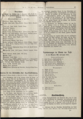 Amtsblatt der landesfürstlichen Hauptstadt Graz 19130720 Seite: 19