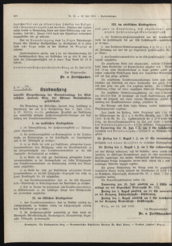 Amtsblatt der landesfürstlichen Hauptstadt Graz 19130720 Seite: 20