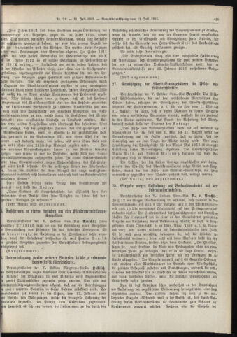 Amtsblatt der landesfürstlichen Hauptstadt Graz 19130731 Seite: 13