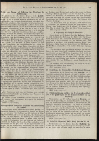 Amtsblatt der landesfürstlichen Hauptstadt Graz 19130731 Seite: 7