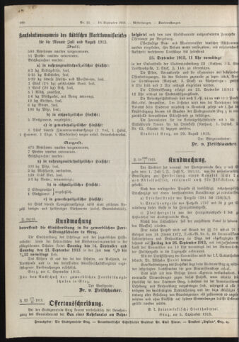 Amtsblatt der landesfürstlichen Hauptstadt Graz 19130910 Seite: 6