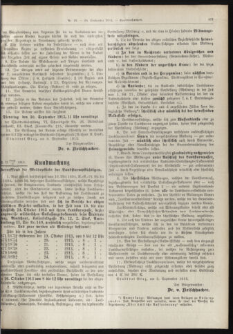 Amtsblatt der landesfürstlichen Hauptstadt Graz 19130920 Seite: 5