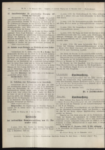 Amtsblatt der landesfürstlichen Hauptstadt Graz 19131120 Seite: 18