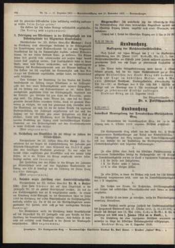 Amtsblatt der landesfürstlichen Hauptstadt Graz 19131210 Seite: 14