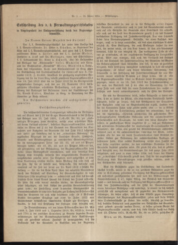 Amtsblatt der landesfürstlichen Hauptstadt Graz 19140115 Seite: 8