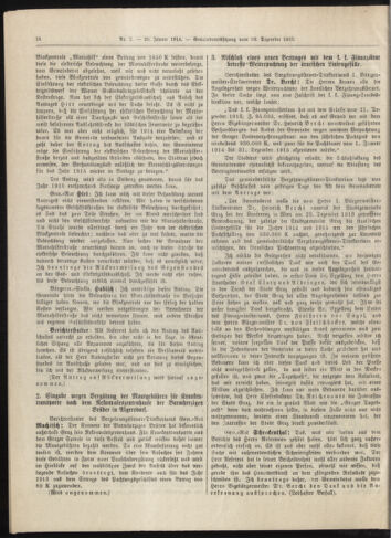 Amtsblatt der landesfürstlichen Hauptstadt Graz 19140120 Seite: 4