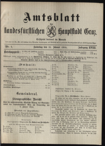 Amtsblatt der landesfürstlichen Hauptstadt Graz