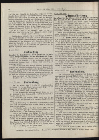 Amtsblatt der landesfürstlichen Hauptstadt Graz 19140210 Seite: 18