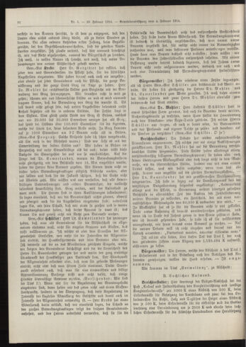 Amtsblatt der landesfürstlichen Hauptstadt Graz 19140220 Seite: 14