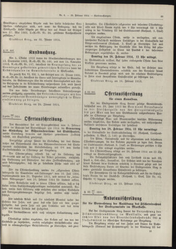 Amtsblatt der landesfürstlichen Hauptstadt Graz 19140220 Seite: 17