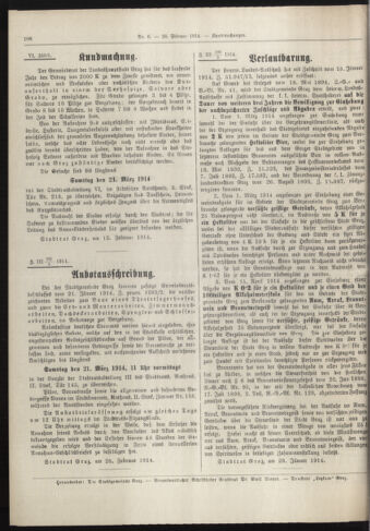 Amtsblatt der landesfürstlichen Hauptstadt Graz 19140228 Seite: 10