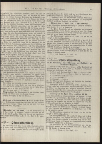 Amtsblatt der landesfürstlichen Hauptstadt Graz 19140420 Seite: 17