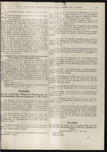 Amtsblatt der landesfürstlichen Hauptstadt Graz 19140610 Seite: 19