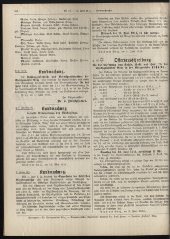 Amtsblatt der landesfürstlichen Hauptstadt Graz 19140610 Seite: 20