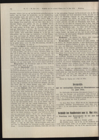 Amtsblatt der landesfürstlichen Hauptstadt Graz 19140620 Seite: 18