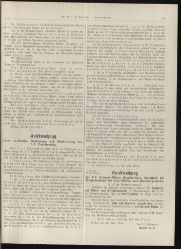 Amtsblatt der landesfürstlichen Hauptstadt Graz 19140731 Seite: 5